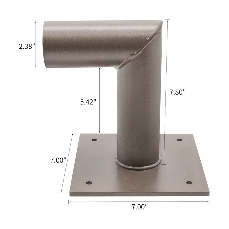 Suchace Wall Mount Bracket Accessories 90 Degree, Tenon Adapter for Wall Bracket with Slip Fitter Mount(2 3/8inch) - Image 2